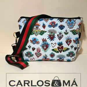 BOLSO BANDOLERA DE CORAZONES
