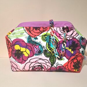 BOLSO TUBULAR flores coloridas